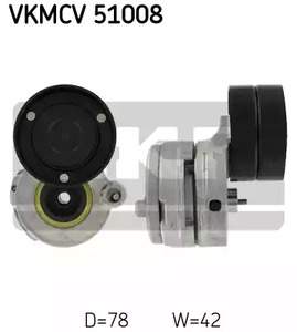 Ролик натяжителя ручейкового ремня SKF VKMCV51008